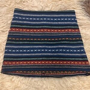 Atmosphere tribal print cotton mini skirt 4